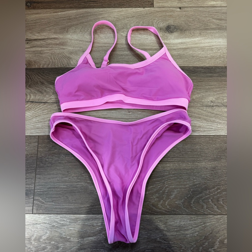 93 Play Street Poppy Pink Bikini Set - Picture 3 of 6